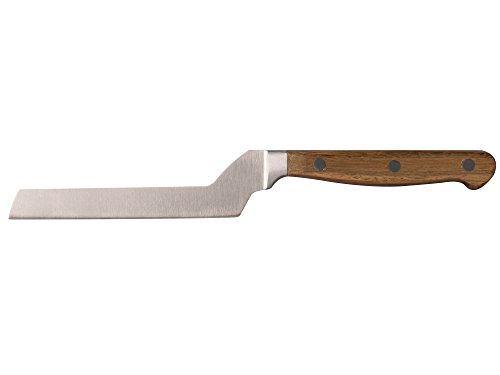 Creative Tops - Cortador de Queso Gourmet con Mango de Madera, 25,5 cm, Acero Inoxidable, Marrón/Plateado, 25.5 x 3.5 x 1.5 cm