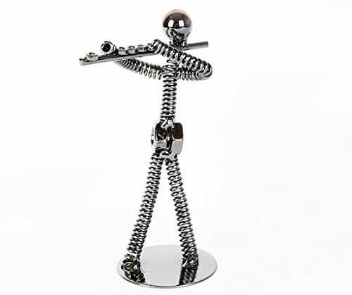 Creative Vintage artística primavera rizadas hierro arte música Performer figura decorativa Musical instrumento hogar escritorio trabajo oficina Cafe decoración regalo