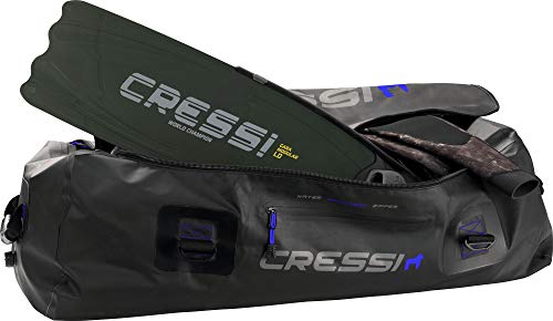 Cressi Gorilla Pro Bag Bolsa de Buceo, Unisex Adulto, Negro (Azul Logo), XXXL