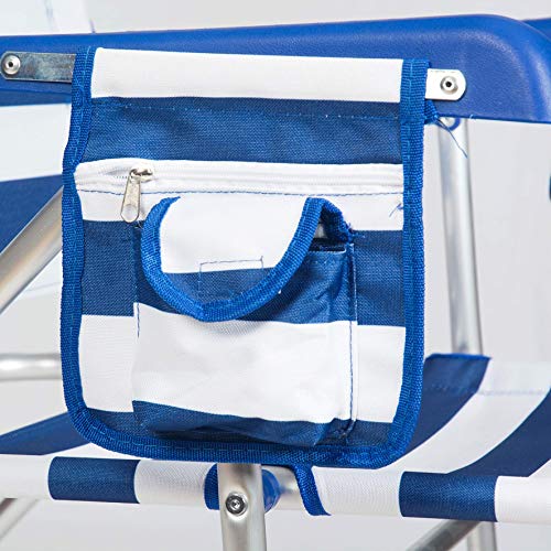 CREVICOSTA Silla Playera Nevera 2108 Azul Y Blanco