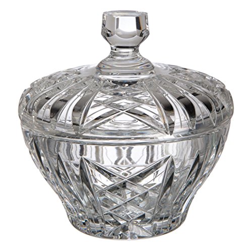 Cristal de Bohemia Tallada Bombonera, Cristal, 14,5x14,5x14 cm