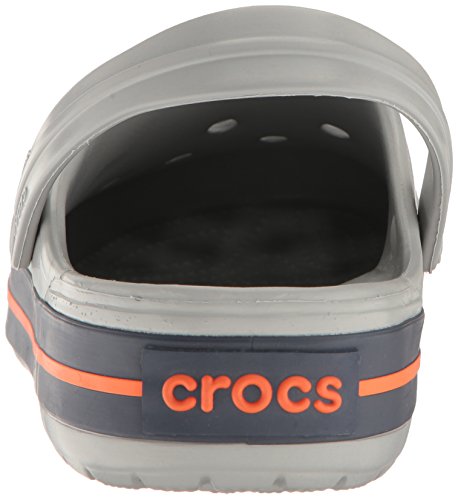 Crocs Crocband U, Zuecos Unisex Adulto, Gris (Light Grey-Navy), 41-42 EU