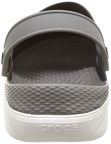 Crocs Literide Clog, Zuecos Unisex Adulto, Negro (Black/Smoke), 37/38 EU