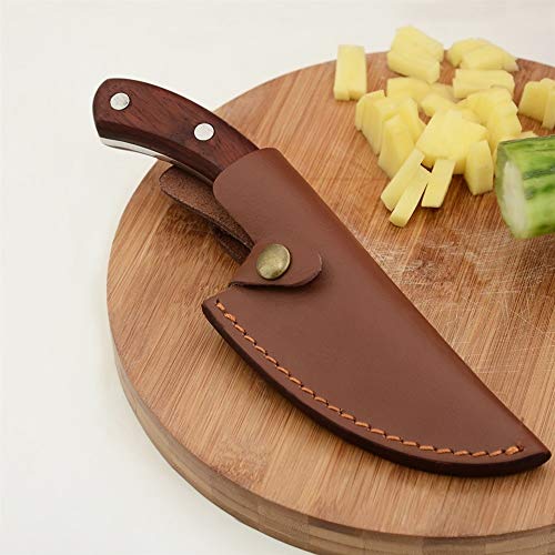 Cuchillo de cocina forjado 5.5 pulgadas de piel de deshuesar camping Serbia Cuchillo hecho a mano lleno de la espiga en rodajas la cocina del cocinero del carnicero cuchillo del regalo de la envoltura