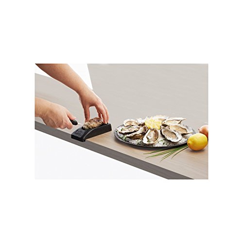 Cuchillo para ostras y soporte