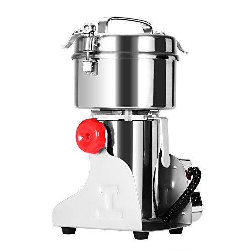 Cueffer Molino de Grano Máquina Eléctrica de Molino Molino de Grano Acero Inoxidable Máquina Oscilante de Moler para Pulverizar Hierba de Grado Alimenticio Maquina de Molino (500g)