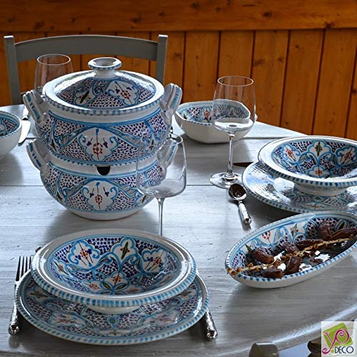 Cuscusera marroquí turquesa – pequeño modelo