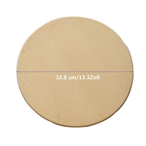 Cutfouwe Platos De Pizza Pizza Placa Cordierita Pizza Placa Opcional Piedra Refractaria Y De Alta Temperatura Pizza En Varios Tamaños,33.8 cm/13.3Zoll