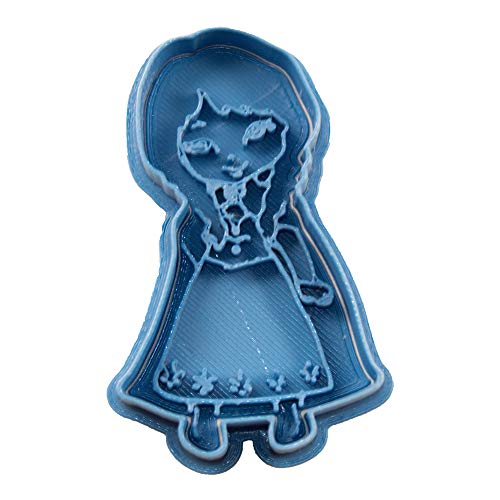 Cuticuter Anna Princesa Frozen Chibi Cortador de Galletas, Azul, 8x7x1.5 cm