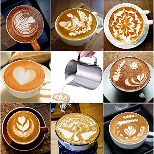Dailyart Jarra de Leche, Leche de Acero Inoxidable Taza de Leche Espuma Jarra de Leche(600ml/20oz)
