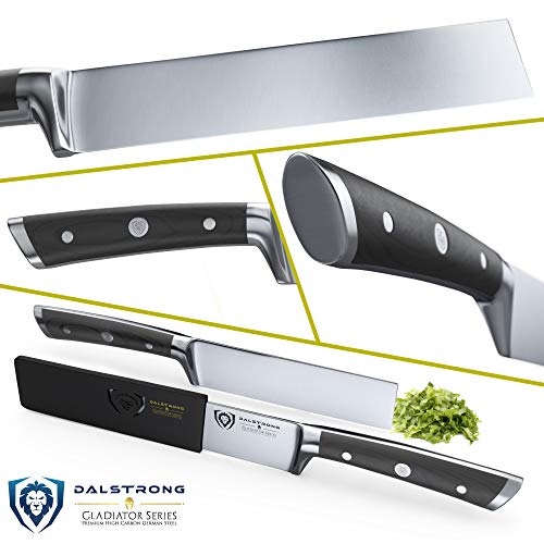DALSTRONG Produce Cuchillo - Serie Gladiador - Acero HC alemán - 6" -w/vaina