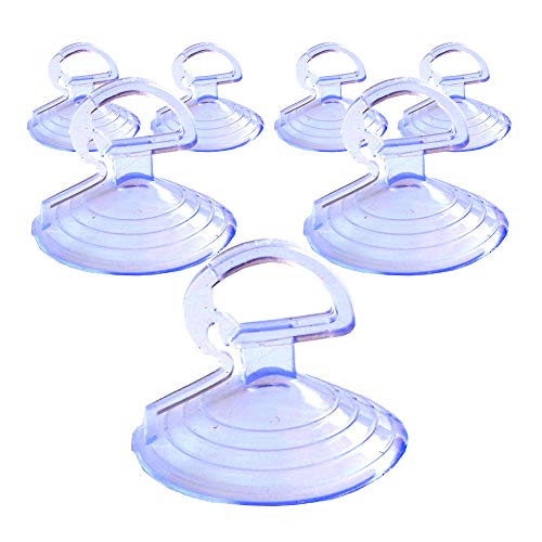 DANXQ - Parasol transparente para parabrisas de coche con ventosas pequeñas de PVC transparente, ventosa, ventosa, ventosa, ventosa, 20 unidades
