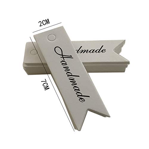 Da.Wa 100 X Color Primario Etiquetas DIY Pedazos de Etiquetas Papel Kraft 7cm*2cm