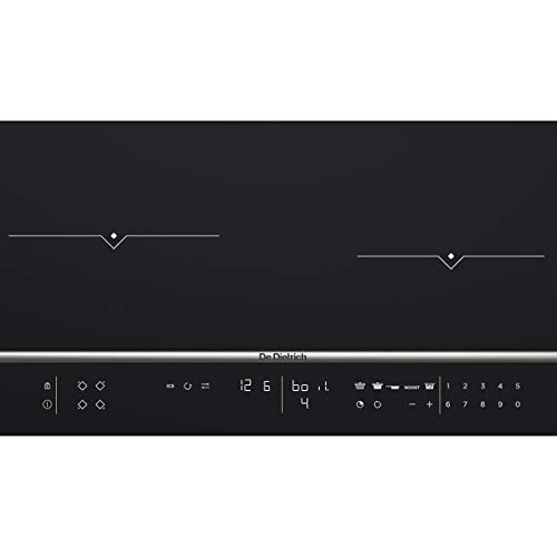 De Dietrich DPI7670X hobs Negro Integrado Con - Placa (Negro, Integrado, Con placa de inducción, Vidrio y cerámica, 2400 W, 16 cm)