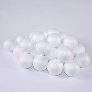 De la espuma Hemore 10 bolas de poliestireno 50mm Pack decorativo 10 bola de 5CM