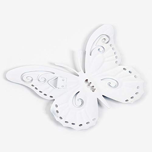 Decoración de la pared de hierro forjado decoración colorida mariposa, 3pcs mariposa de metal hogar interior al aire libre simulación colgante escultura