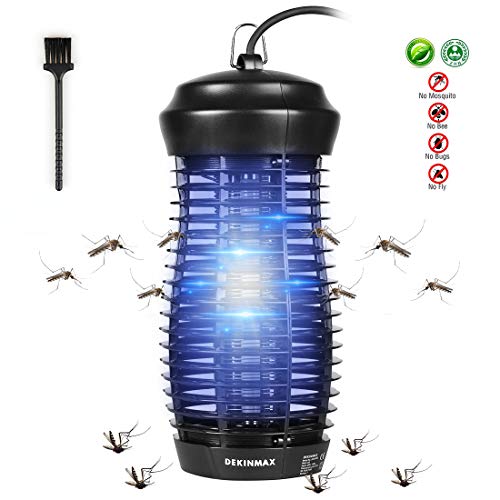 DEKINMAX Lámpara Mata Insectos Electrico Lámpara Anti Mosquitos UV Mosquitera Eléctrica (Lámpara Antimosquito 6W)