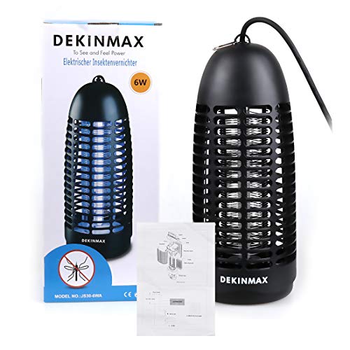 DEKINMAX Mosquitera Electrica UV Lámpara Anti Mosquitos Matainsectos Eléctrico contra Mosquitos Polillas Zancudos Moscas y mas Insectos