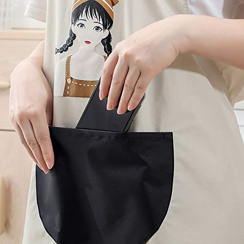 Delantal de moda para mujer, cocina, parrilla y repostería, 1 unidad