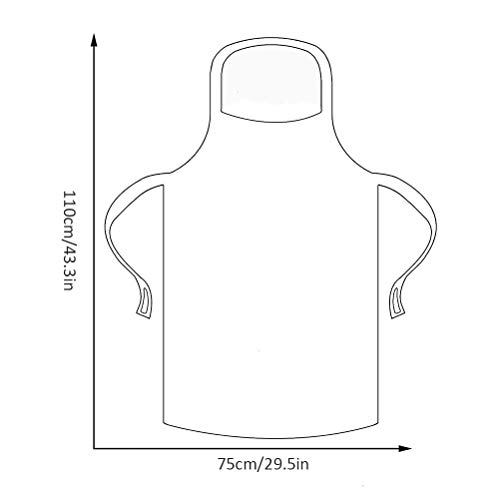 Delantal Kousa, 100 unidades desechables transparentes delantal para cuidado personal limpieza de catering manipulación de alimentos
