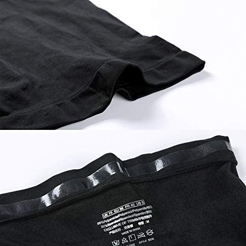 DELIMIRA Faja Reductora Ropa Interior Cintura Alta Pantalones Moldeadores para Mujer Negro 40