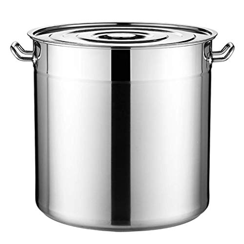 Detazhi Acero Inoxidable Grande y Profunda a la inducción de la Olla de cazuela Olla, diámetro 40 cm, Altura 43 cm, 50 litros