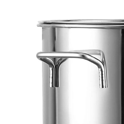 Detazhi Olla con Tapa, de Acero Inoxidable, de Alta Capacidad, Alta Capacidad, Multiuso (Tamaño: 45 * 24 cm (37L)) Size : 50 * 26cm(50L)