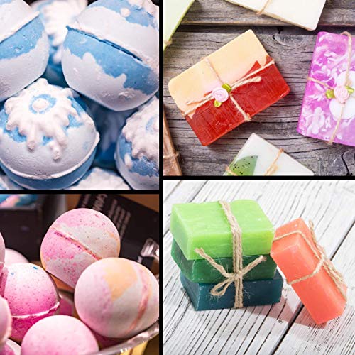 Dewel Mica Powder ,Polvo en Pigmento de Mica 24*10g para teñir Resina Epoxi,Hacer Slimo, Jabón,Bombas de Baño, Maquillaje, Uñas,Cosmético.etc