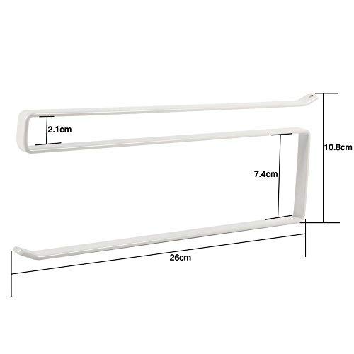 DEWIN Sostenedor de Papel - Debajo del gabinete del Rollo de Papel Toalla Que cuelga del Estante del sostenedor, Metal Inoxidable Cocina for Guardar Organizador for baño y Cocina