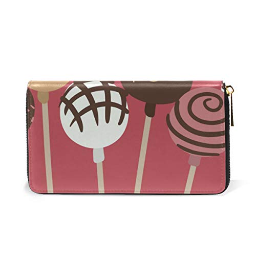 DEZIRO Cake Pops - Monedero con Cremallera para Tarjetas de crédito