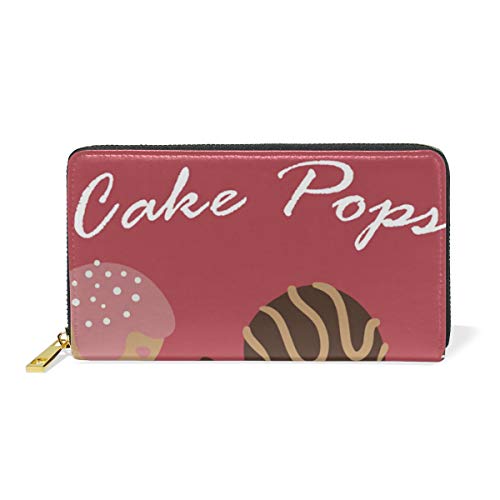 DEZIRO Cake Pops - Monedero con Cremallera para Tarjetas de crédito