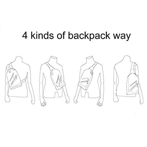 DFV mobile - Mochila Bolso Bandolera Nylon para Panasonic Eluga ARC 2 - Negra