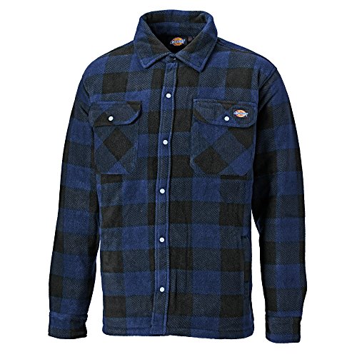 Dickies - Camisa/Chaqueta de leñador de manga larga acolchada Modelo Portland - Invierno/Frio/Montaña (2XL/Rojo)
