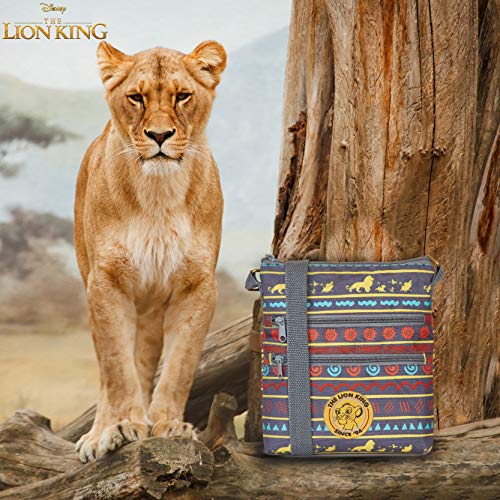 Disney Bolso de Mano Con Diseño El Rey León Para Mujer Niña, Bolso Bandolera Estampado Lion King, Bolsos Cruzados Para Ocio, Viaje, Colegio, Festival, Regalos Para Chicas Mujeres