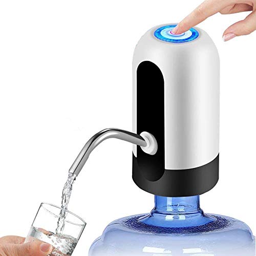 Dispensador de Agua, 5 galones USB, Carga automática, Bomba para Agua portátil eléctrica, extraíble, Apta para Uso en Agua embotellada.W-1 …