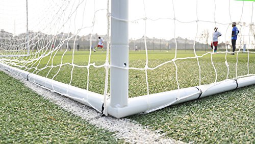 Display4top Portería de fútbol de 3,65 m x 1,82 m, con Red y amarres, de