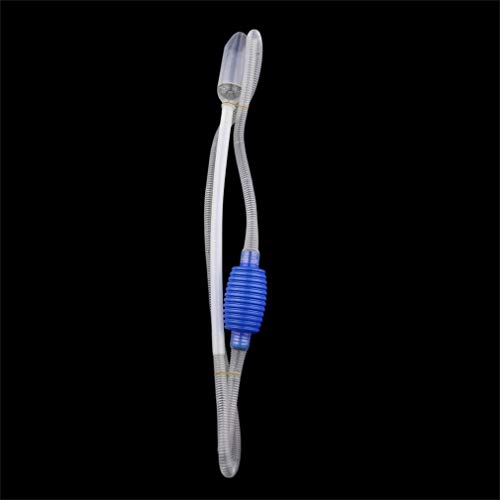 Dispositivo Universal de succión de tuberías de Agua Limpiador de Grava con sifón Largo para acuarios Tanque de Lavado Lavado de Arena Cambio de sifón de Agua, Blanco