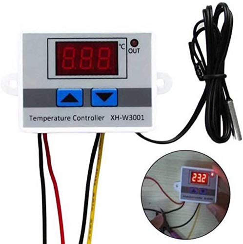 DollaTek XH-W3001 220V Termostato Regulador Térmico de Calidad Digital Termopar Termostato con Pantalla LCD