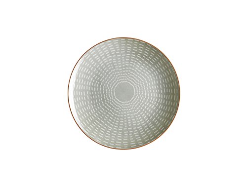 Domestic by Mäser 931041 Serie, Murcia – Set de Desayuno (18 Piezas, para 6 Personas, Decorado en el Color Porcelana, Gris, 60 x 40 x 25 cm, 18 Unidades