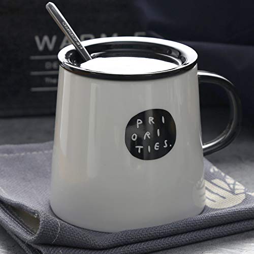 Dong - Taza de porcelana en mármol gris jumbo taza de café/taza de té grande | taza de café mármol | idea de regalo