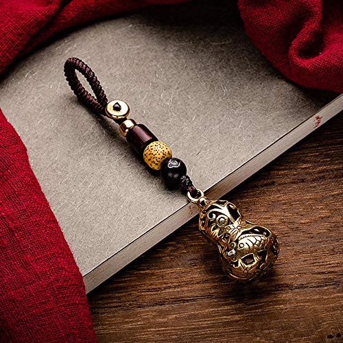 Drametree Llavero Colgante Del Encanto (hueco Pescado Calabaza) Retro Exquisito Colgante Puro Latón Adecuados For La Carpeta Casa Del Coche Del Anillo Dominante De Bolsos Y Otros Accesorios Mejor Rega