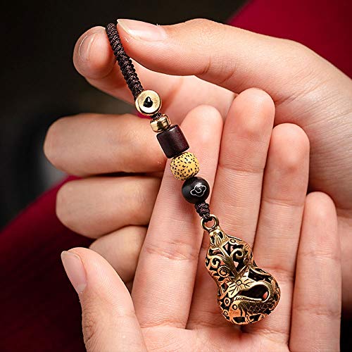 Drametree Llavero Colgante Del Encanto (hueco Pescado Calabaza) Retro Exquisito Colgante Puro Latón Adecuados For La Carpeta Casa Del Coche Del Anillo Dominante De Bolsos Y Otros Accesorios Mejor Rega