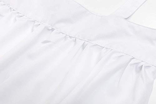 dream cosplay Victoriano Mucama Delantal Señoras Blanco Cocina Disfraz,L