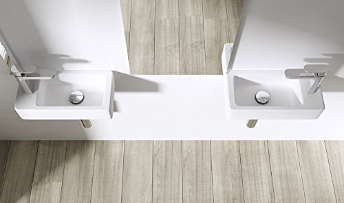 durovin pequeño Mini lavado a mano lavabo para colgar de pared un agujero grifo fácil de limpiar