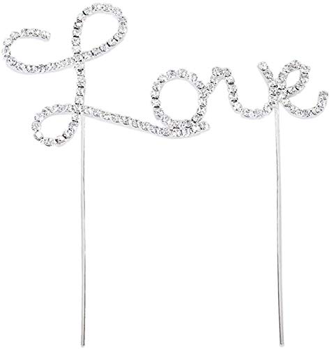 Dusenly Love - Decoración para tartas de boda, aniversarios, San Valentín y fiestas de compromiso
