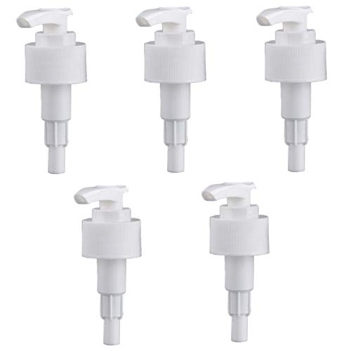 EasyULT 5 Piezas Bomba Universal para Botellas, Bombas de Dispensador Insertar para la Botella, Dispensador de dosificación, Bomba Dosificadora Sports, para 500 ml, 1000 ml - Diámetro Exterior 30 mm