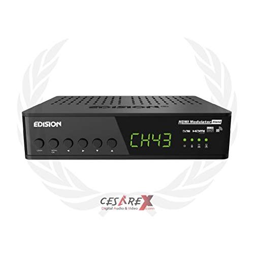 Edision - Modulador HDMI (HDMI a DVB-T, Loop, RF Loop, Steurung, señal infrarroja a través de Cable coaxial, Plug & Play, Full HD, HDTV, DVB-T MPEG4, función USB Pre-Conaj)