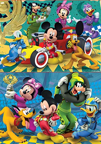 Educa - Mickey & The Roadster Racers, 2 Puzzles infantiles de 20 piezas, a partir de 3 años (17631)