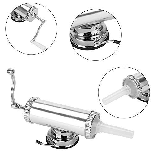Embutidora de salchichas - Kit de relleno de carne para embutidoras de salchichas de aleación de aluminio de 2 lb para uso doméstico