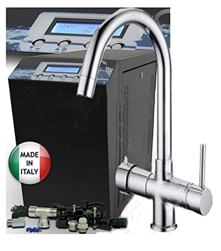 Enfriador bajo fregadero + grifo 5 Vías cromo